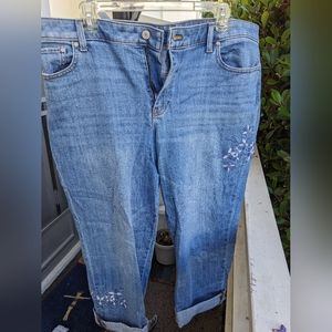 Girlfriend Jeans with Applique